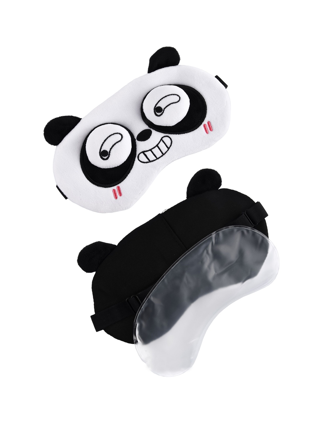 

COMICSENSE Unisex Panda Style Adjustable Eyemask With Cooling Gel, White