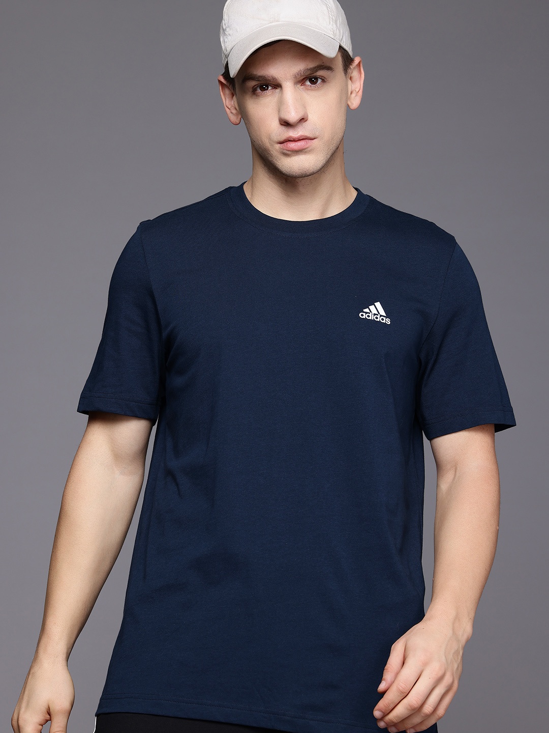 

ADIDAS Solid T-shirt, Blue