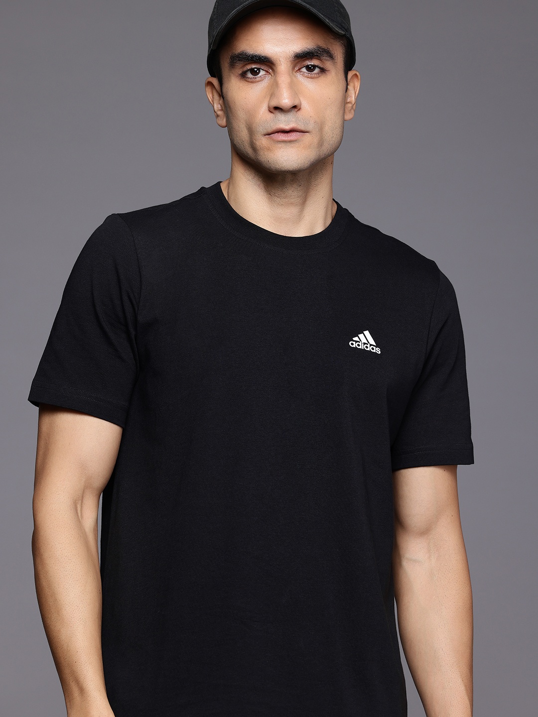 

ADIDAS Solid Training T-shirt, Black