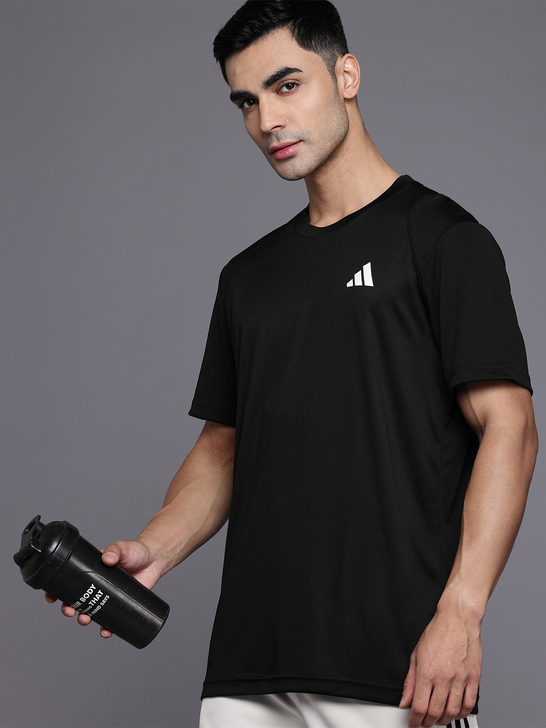 

ADIDAS Printed Detail T-shirt, Black