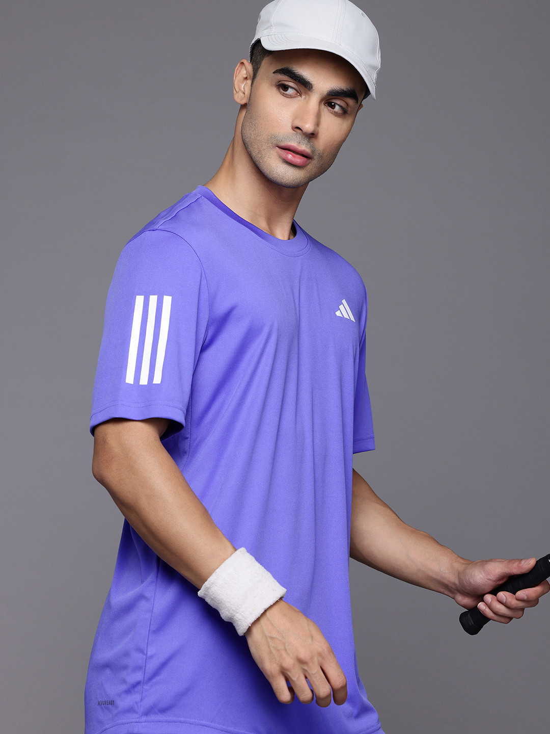 

ADIDAS Printed Club 3 Stripes T-shirt, Purple