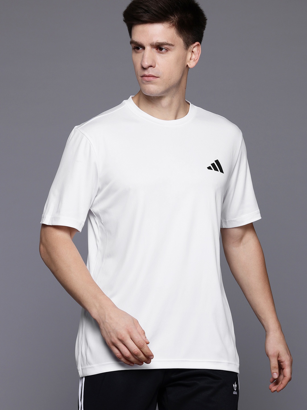 

ADIDAS Solid Poly Training T-shirt, White