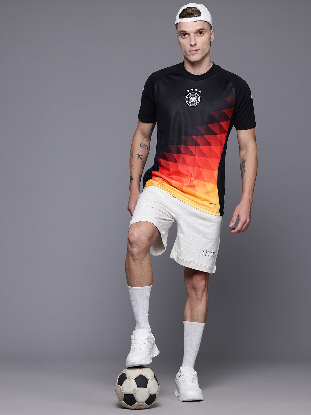 

ADIDAS Deutscher Fussball-Bund Pre-Match Jersey, Black