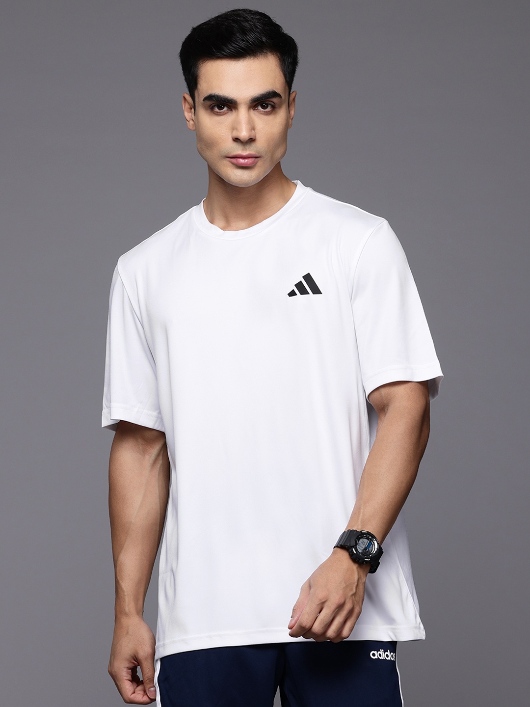 

ADIDAS Poly Mesh Sports T-shirt, White
