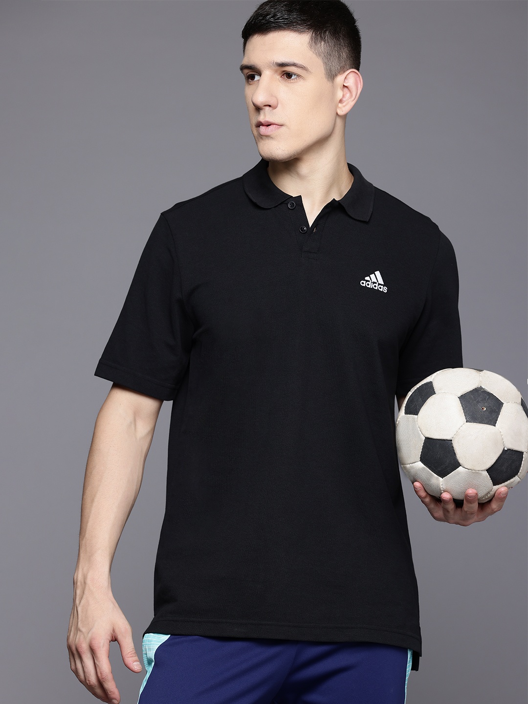 

ADIDAS Polo Collar Training T-shirt, Black