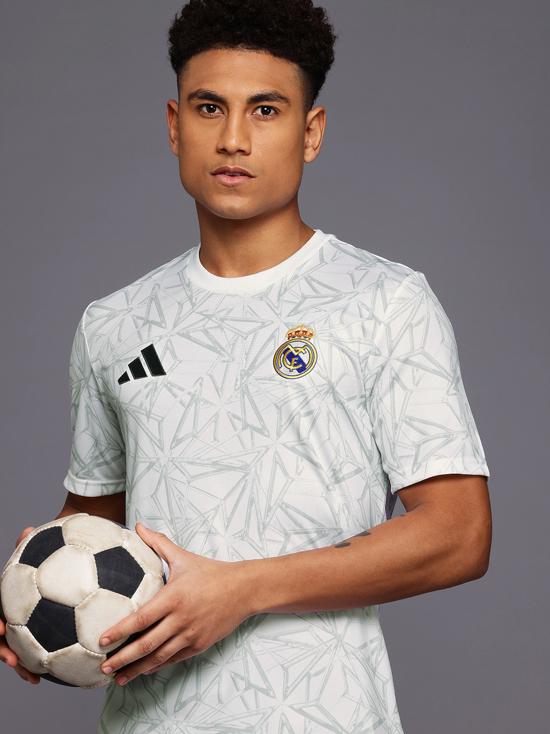 

ADIDAS Real Madrid CF Pre-Match Football Jersey, White