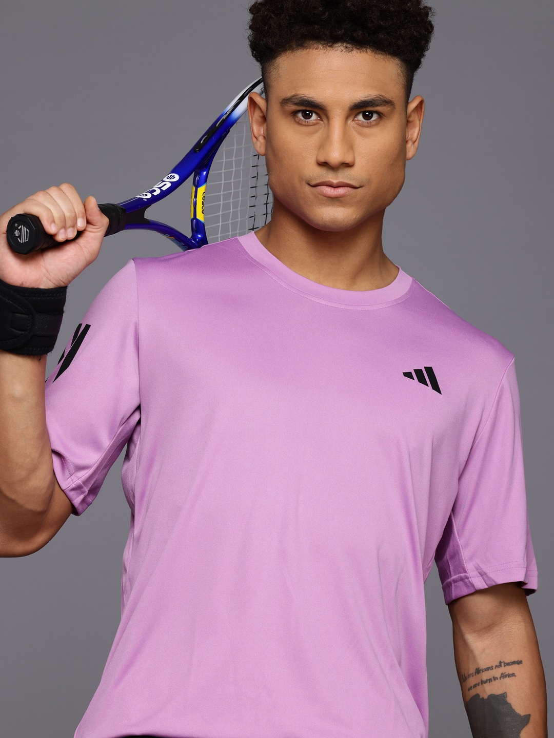 

ADIDAS Club 3-Stripes Tennis T-shirt, Purple