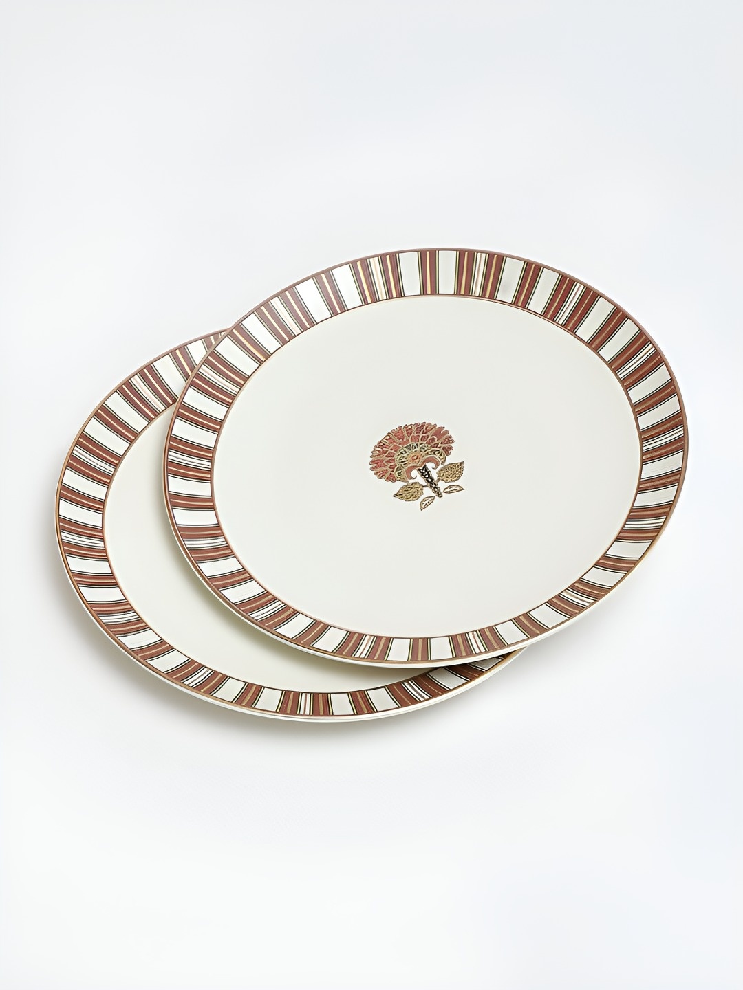 

Ritu Kumar Kashmiri Booti Beige & White 2 Pieces Printed Porcelain Side Plates