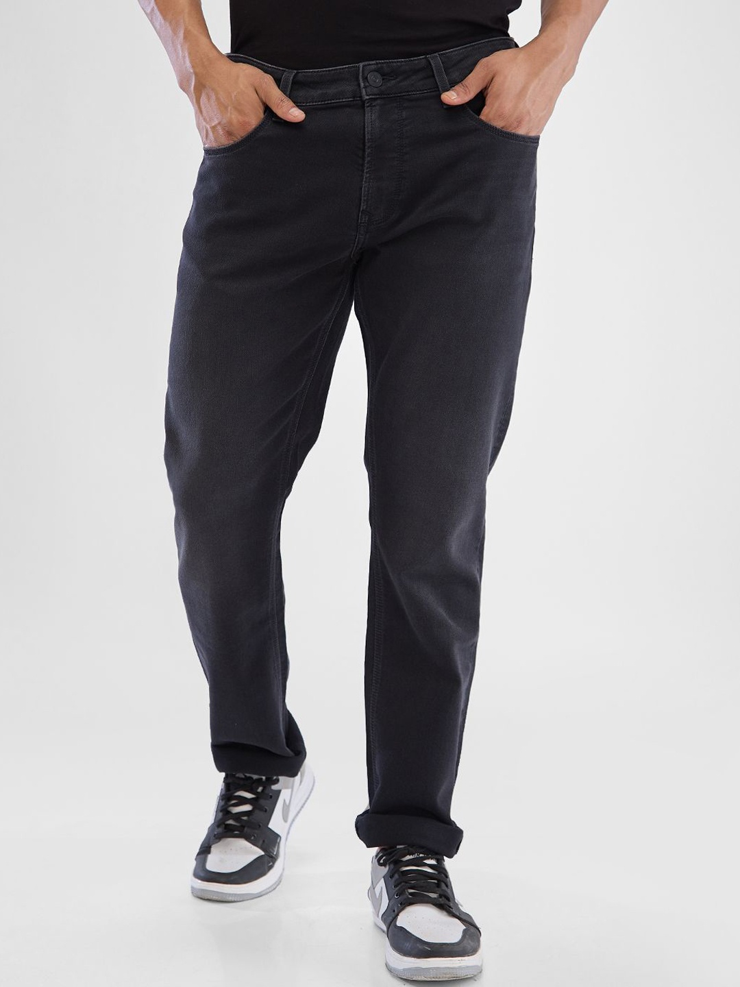 

SPYKAR Men Mid-Rise Cotton Stretchable Jeans, Black