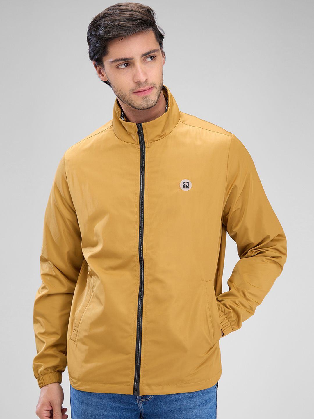 

SPYKAR Men Solid Full Sleeve Regular Fit Tailored Jacket, Yellow