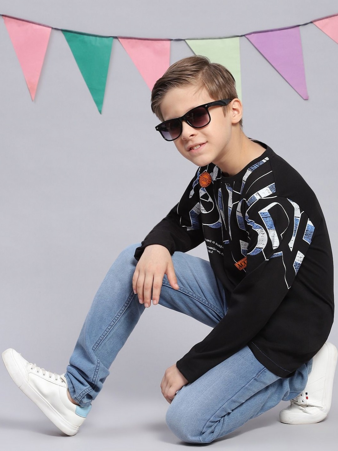 

Monte Carlo Boys Typography Printed T-shirt, Black