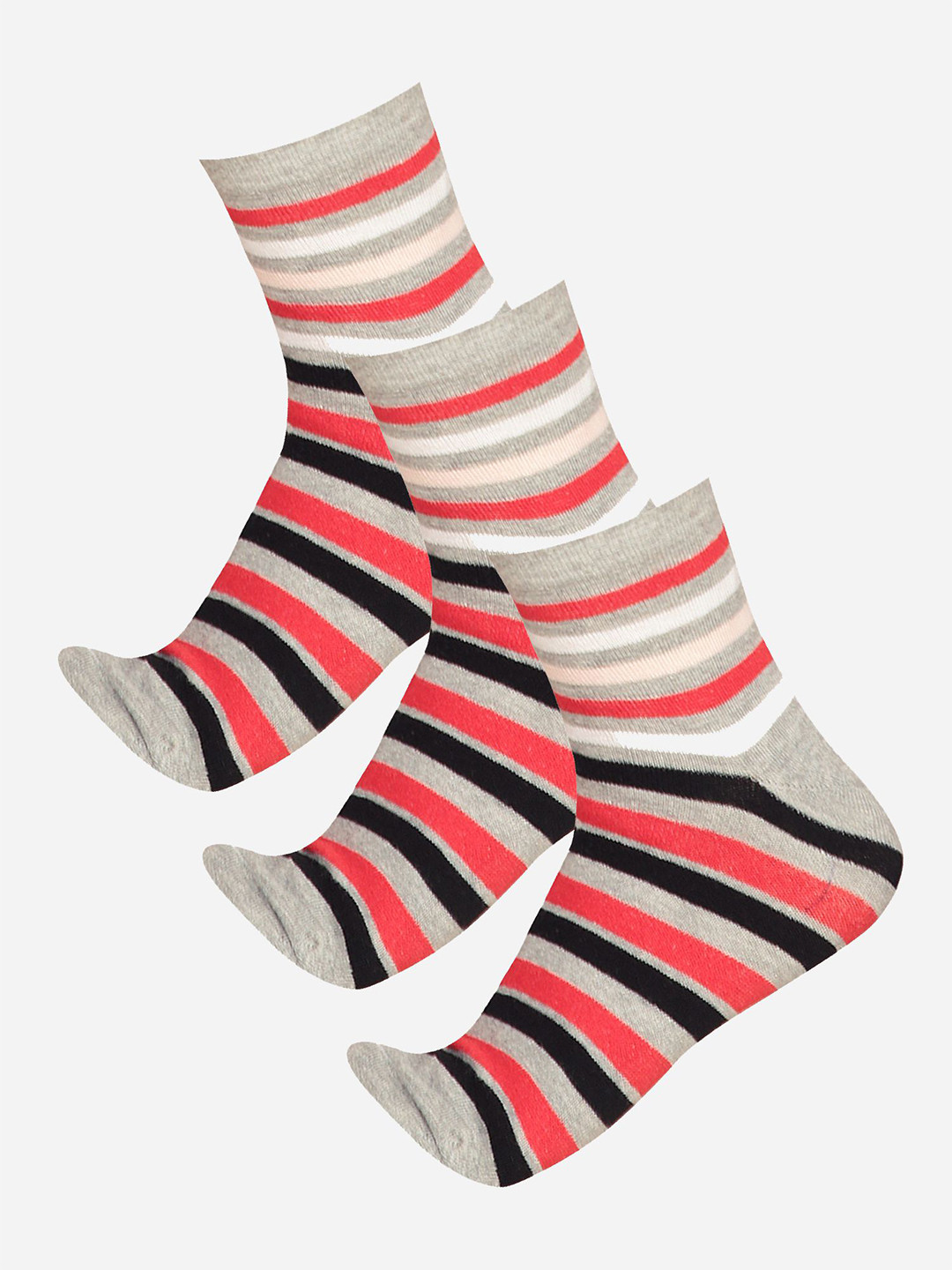 

Bodycare Womens Pack Of 3 Ankle-Length Socks, Grey