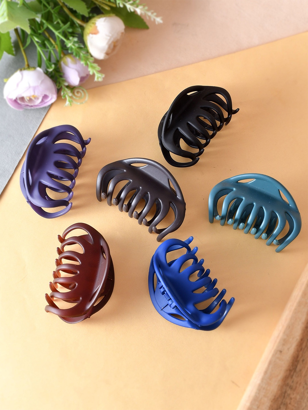 

Silvermerc Designs Women Set of 6 Claw Clip, Blue