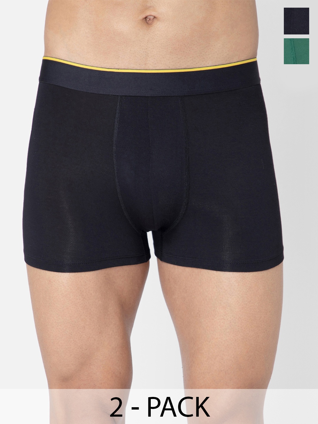 

bummer Pack Of 2 Mircomodal Trunks, Black