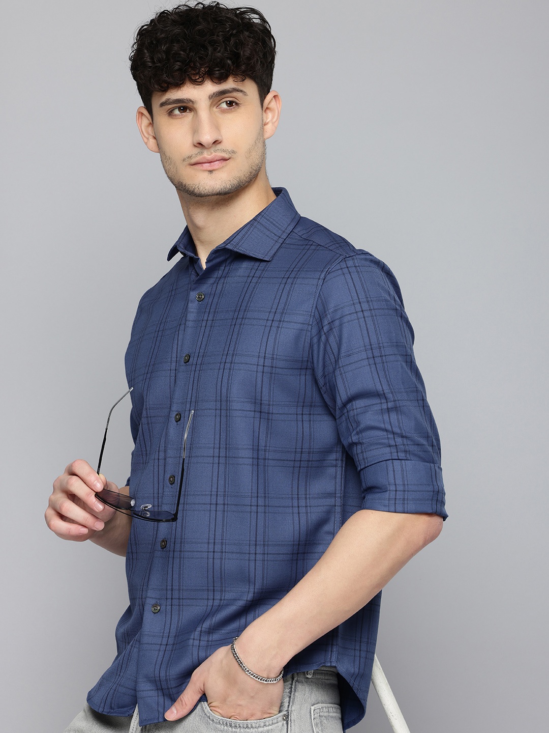 

Levis Slim Fit Tartan Checked Casual Shirt, Navy blue