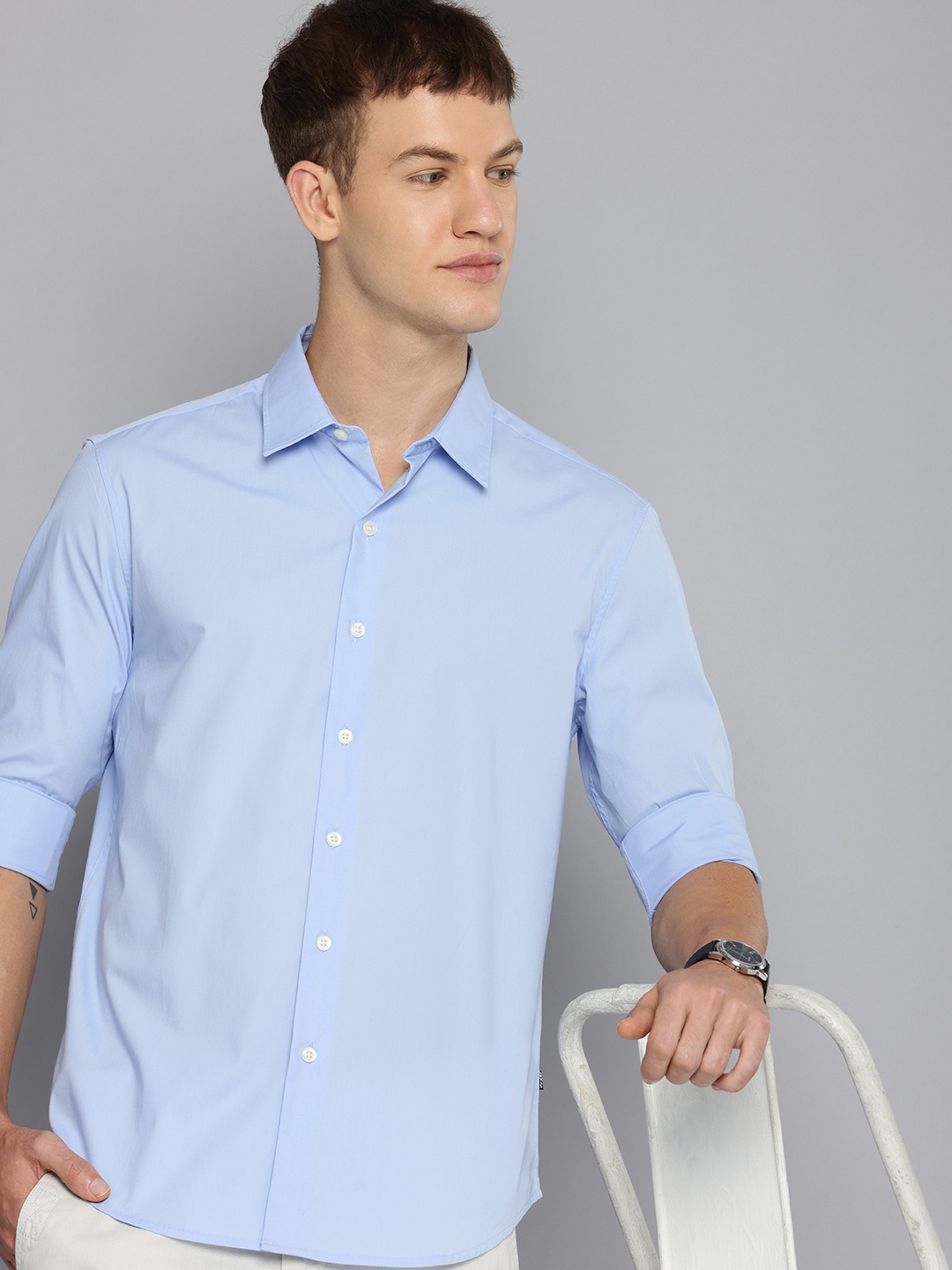 

Levis Slim Fit Redloop Opaque Casual Shirt, Blue