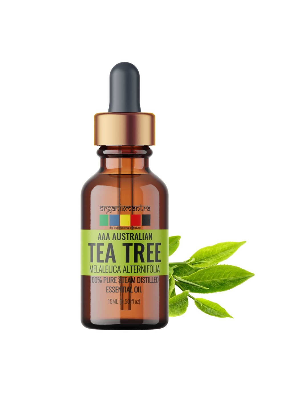 

Organix Mantra Australian Tea Tree 100% Pure Steam Distilled Essential Oil - 15ml, Brown