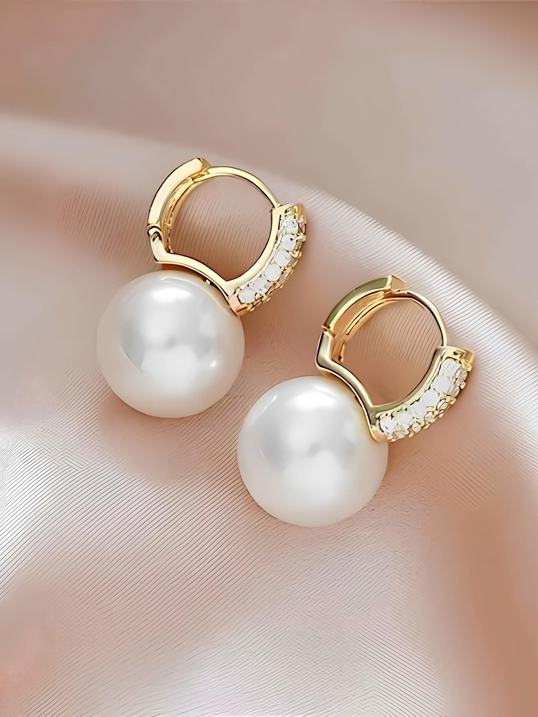 

KARISHMA KREATIONS Gold-Plated Cubic Zirconia Studded Contemporary Drop Earrings