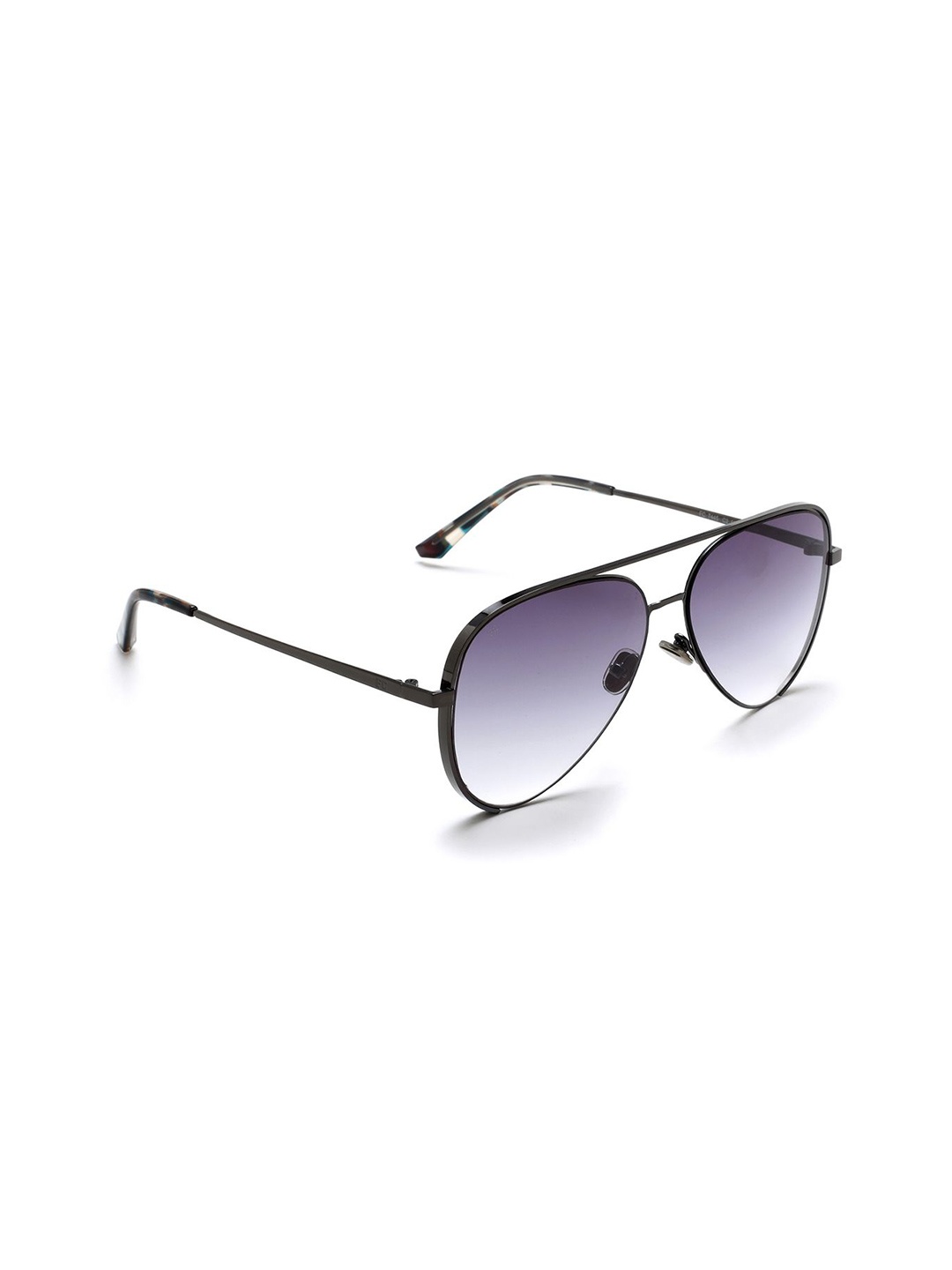 

French Connection Men Aviator Sunglasses with UV Protected Lens FC 7445 C2 S, Purple