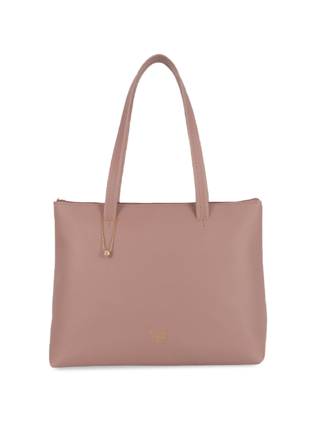 

Baggit Women PU Shopper Shoulder Bag with Applique, Pink