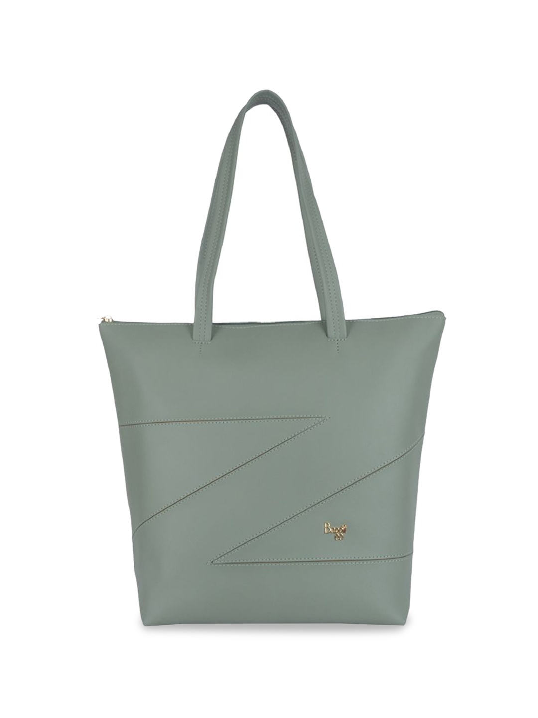 

Baggit PU Structured Tote Bag, Green
