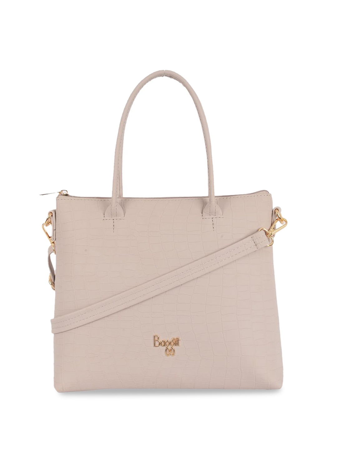 

Baggit Women PU Shopper Shoulder Bag with Tasselled, Beige