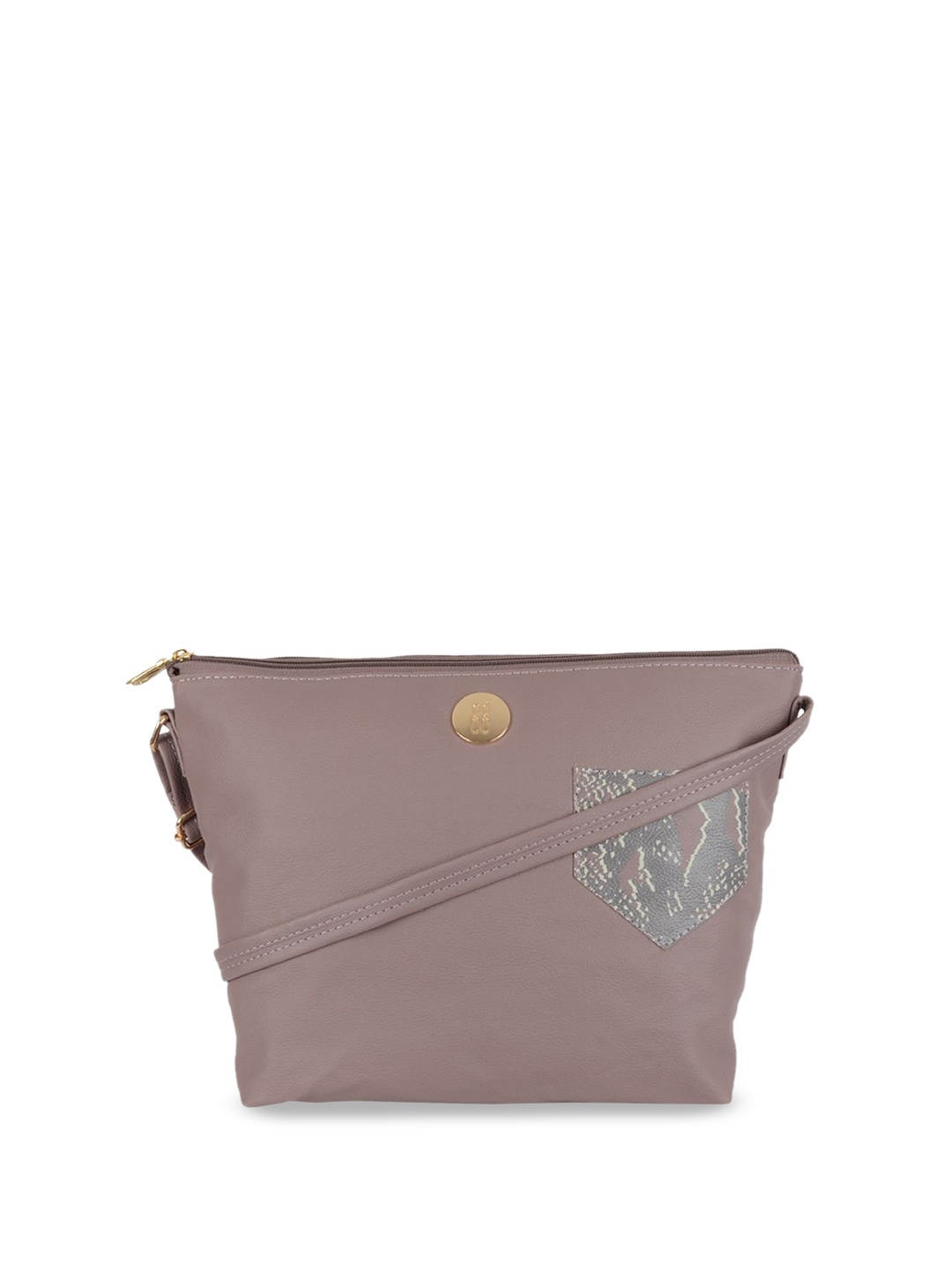 

Baggit PU Structured Sling Bag, Purple