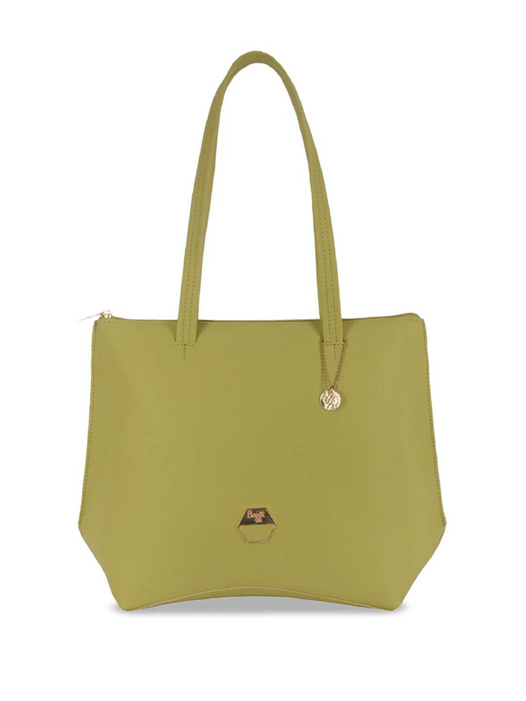 

Baggit Women PU Structured Shoulder Bag with Quilted, Green