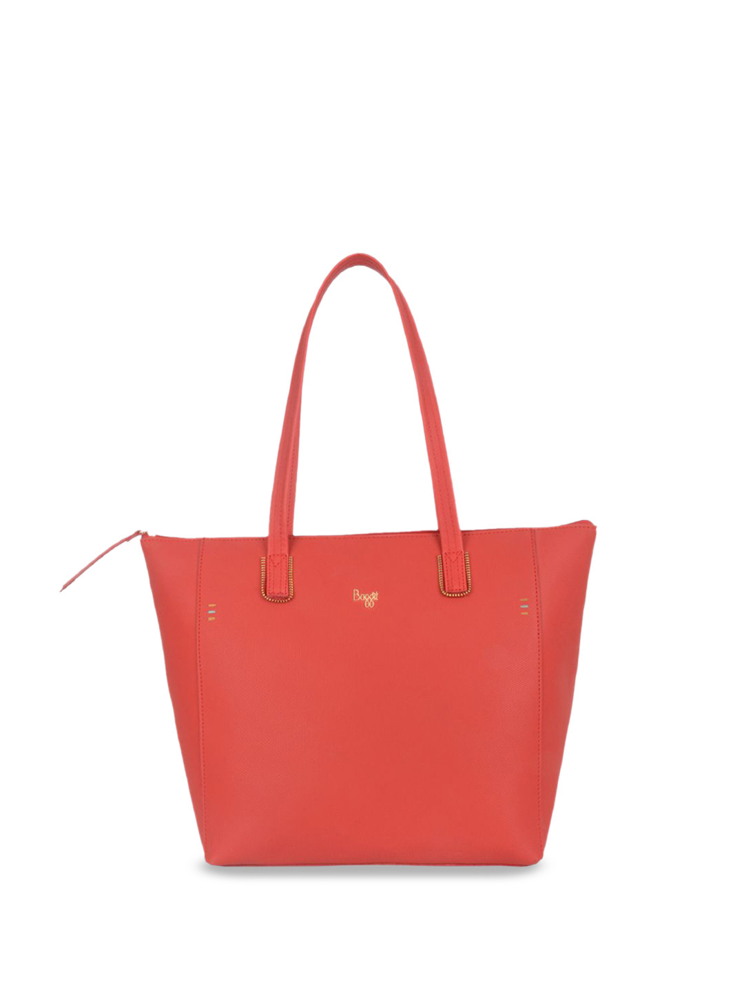 

Baggit Women Solid Shopper Tote Bag with Quilted, Red