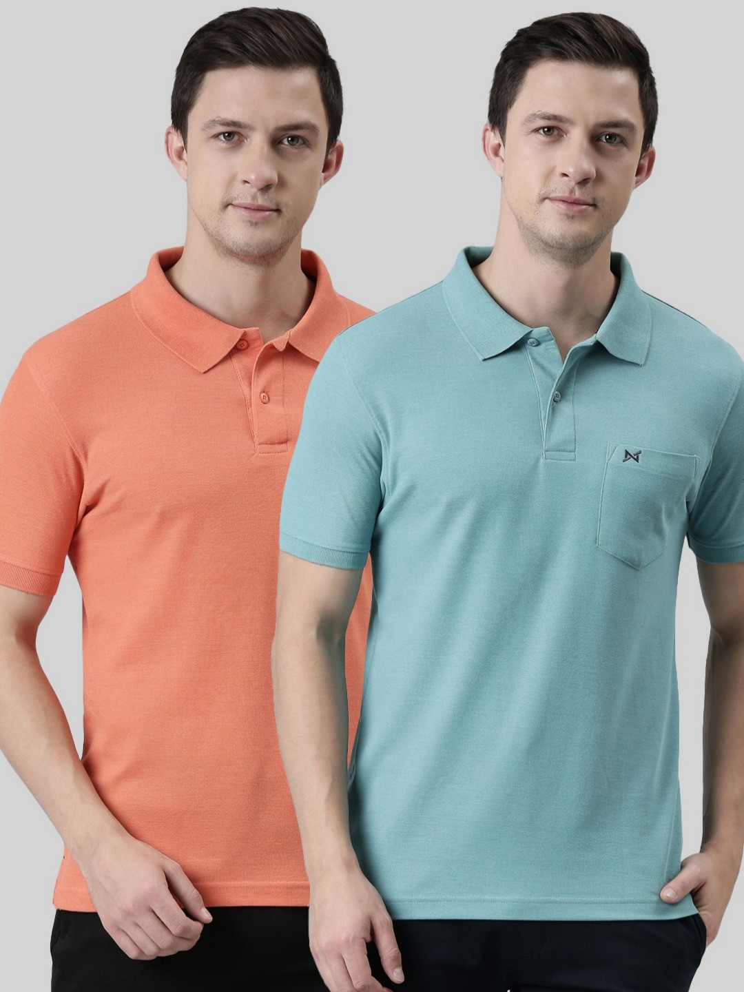 

Force NXT Men 2 Polo Collar Pockets T-shirt, Multi