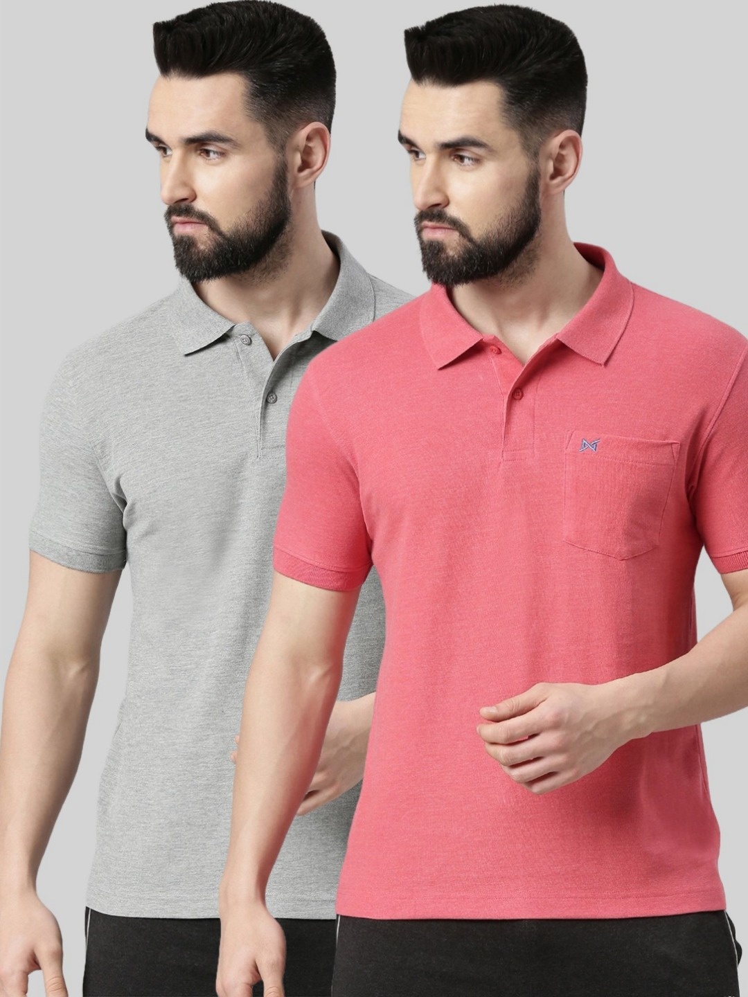 

Force NXT Men 2 Polo Collar Pockets T-shirt, Multi