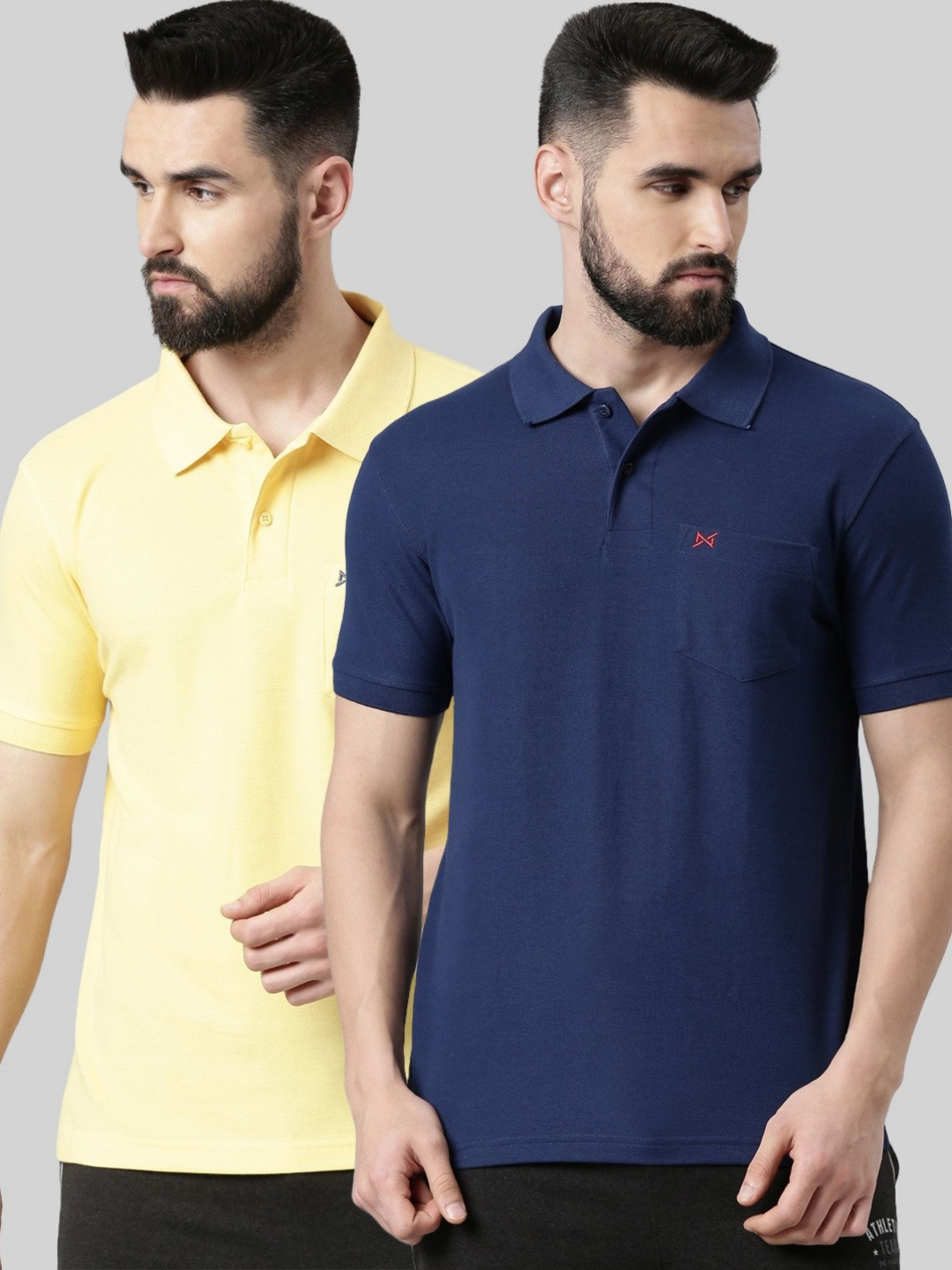 

Force NXT Men 2 Polo Collar Pockets T-shirt, Multi