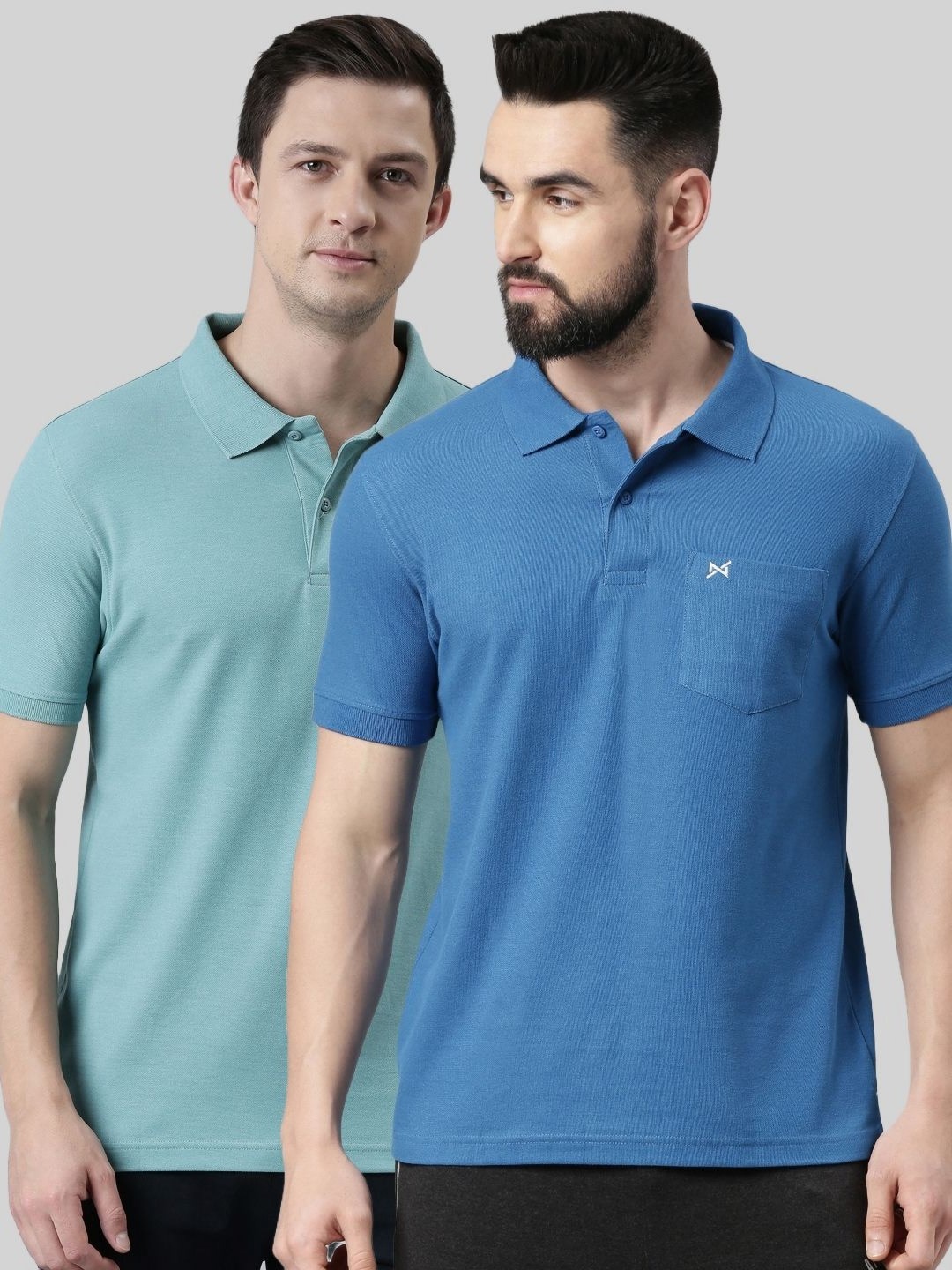

Force NXT Men 2 Polo Collar Pockets T-shirt, Multi