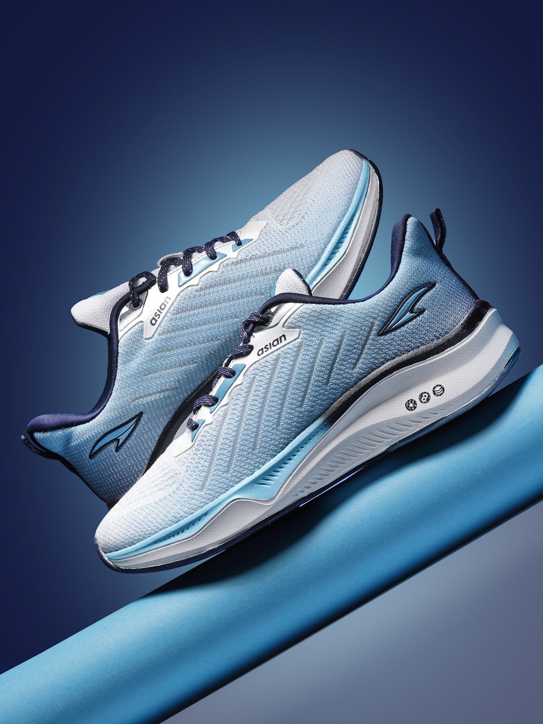 

ASIAN Men Mesh Running Non-Marking Shoes, White