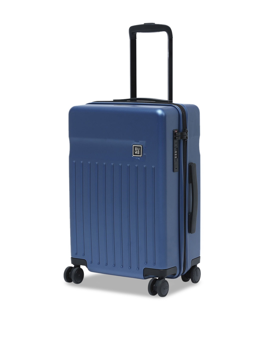 

EUME Textured Hard Suitcase Trolley Bags, Blue