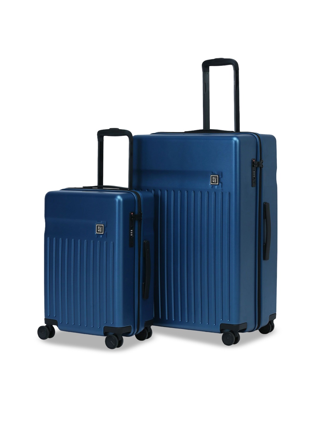 

EUME Set Of 2 Hard Sided Trolley Bag, Blue