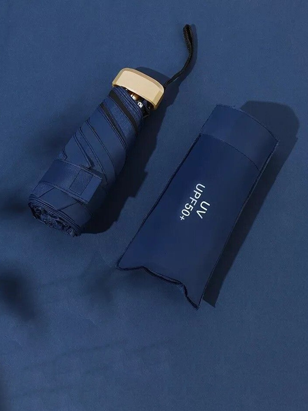 

Sasimo Manual 3 Fold Umbrellas, Navy blue