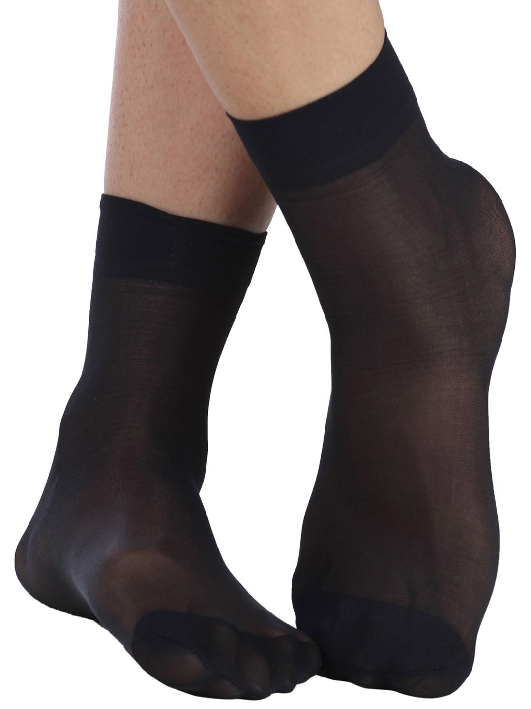 

JMT Wear Women Pack Of 4 Ankle-Length Socks, Black