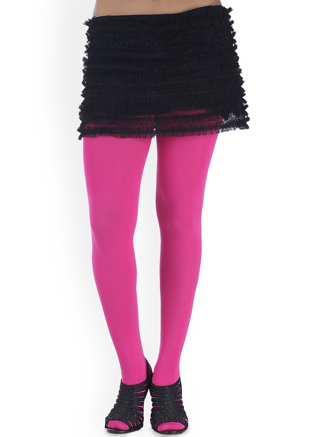 

JMT Wear High Rise Stockings, Magenta