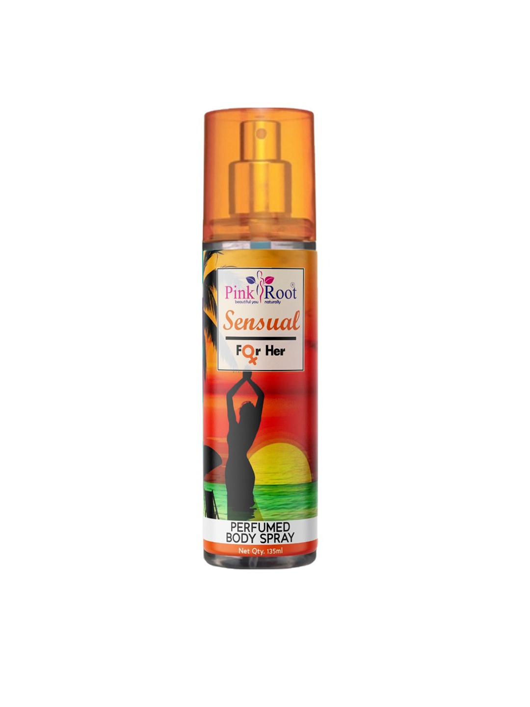 

Pink Root Women Sensual Long Lasting Perfumed Body Spray - 135 ml, Orange