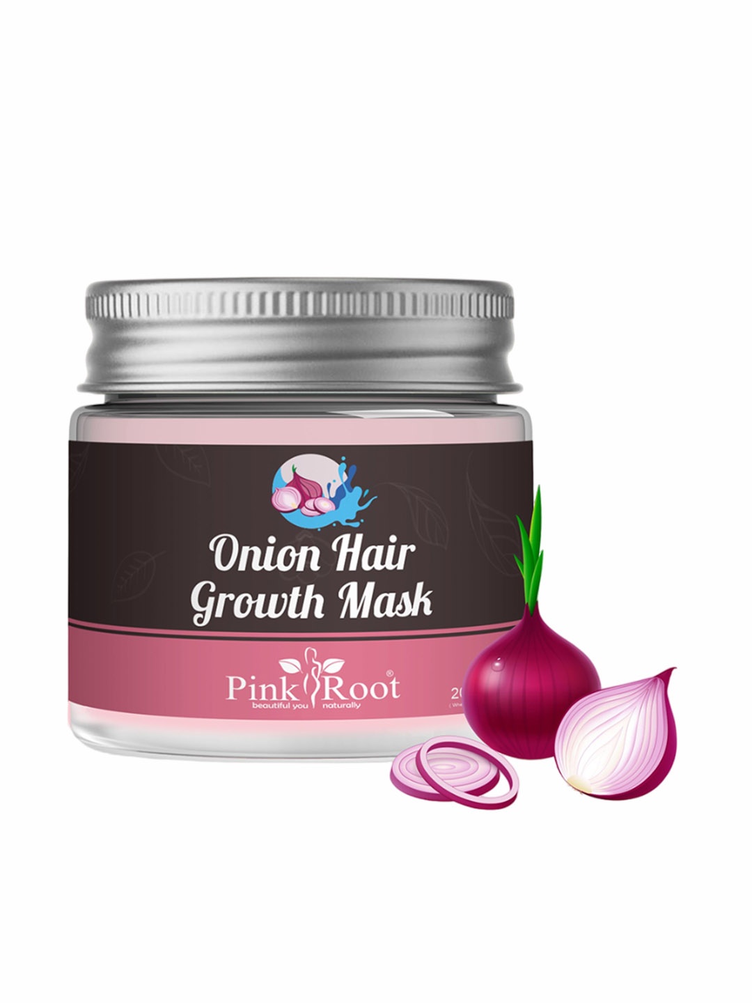 

Pink Root Onion Hair Growth Mask - 200g, Transparent