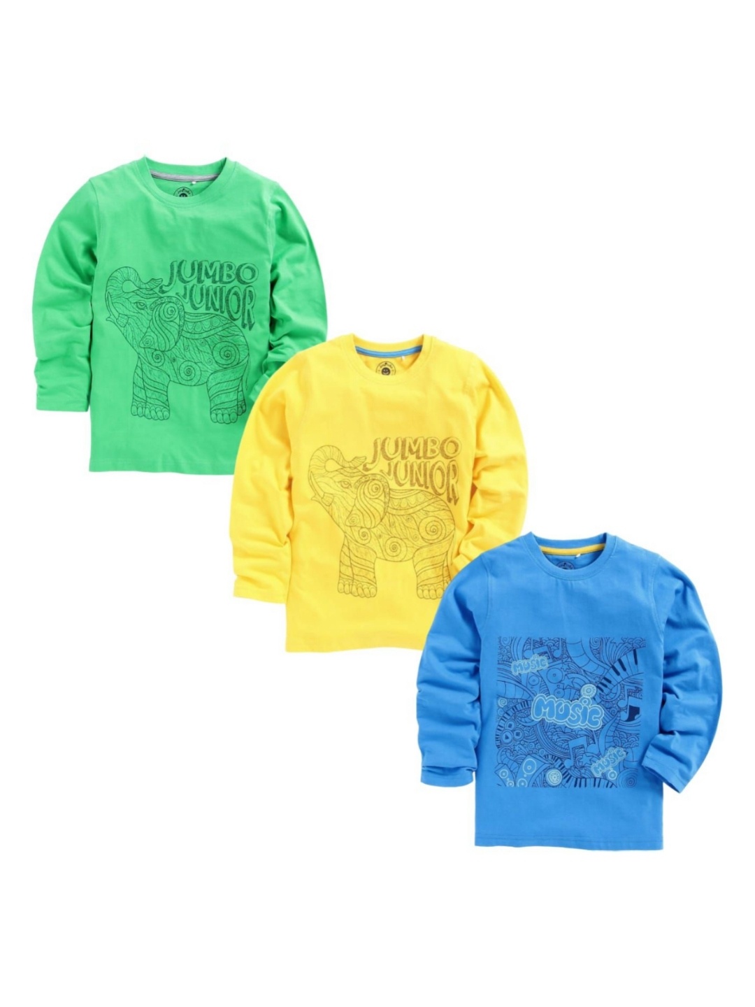 

JusCubs Boys Graphic Printed Round Neck Cotton T-shirt, Multi