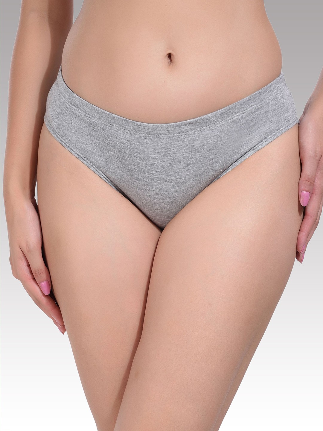 

Bruchi CLUB Low Rise Anti Odour Pure Cotton Hipster Brief, Grey