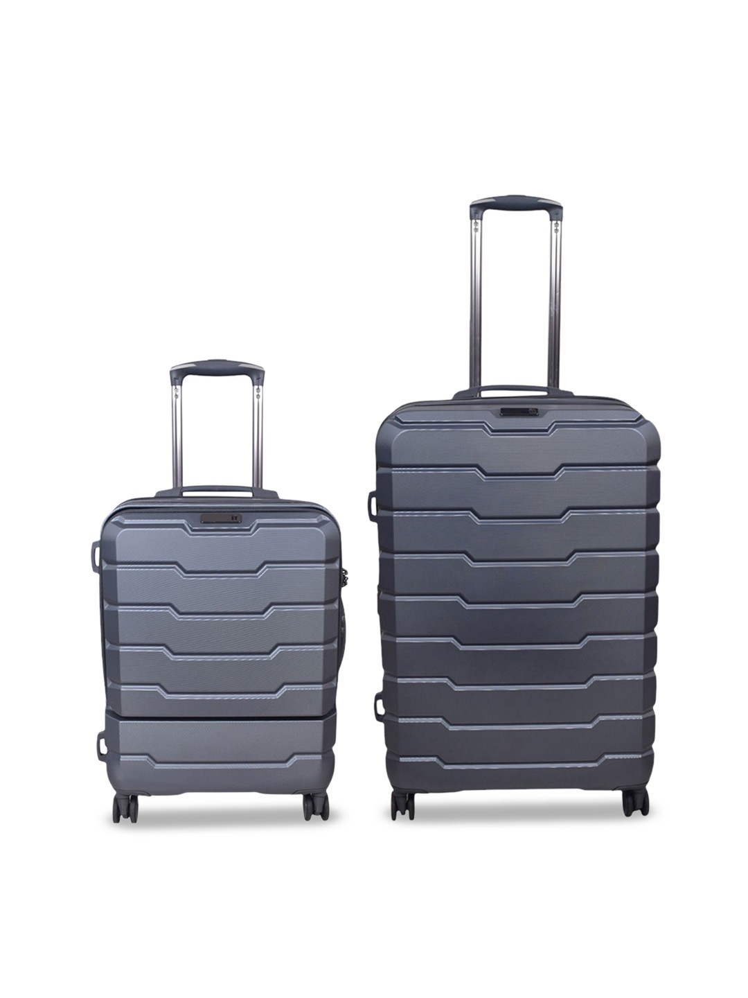 

IT luggage Prosperous Set Of 2 Textured Hard-Sided Trolley Bags, Grey