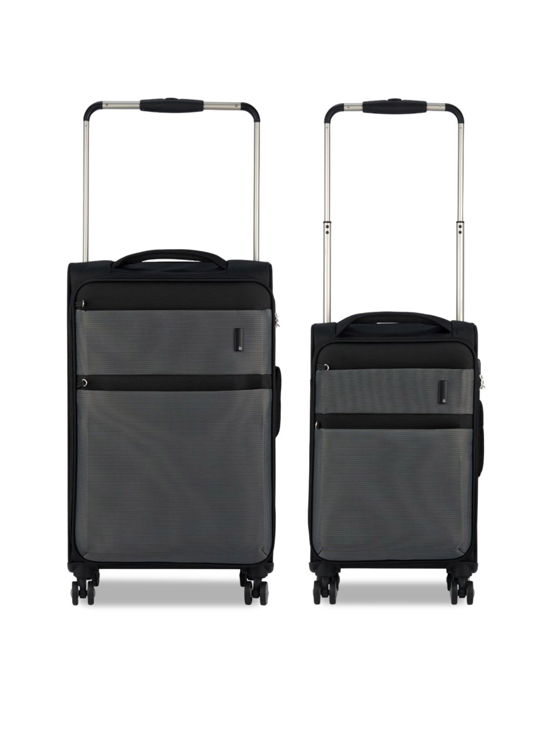 

IT luggage Set Of 2 Debonair Soft Sided Trolley Bags, Black