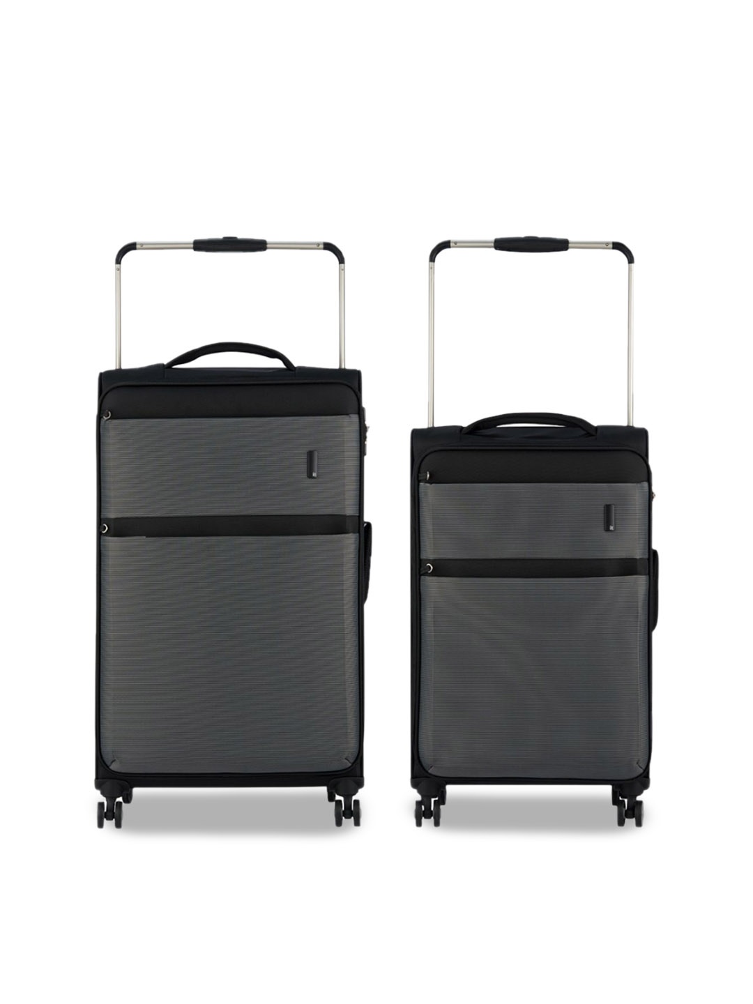 

IT luggage Set Of 2 Soft-Sided Trolley Bag, Grey