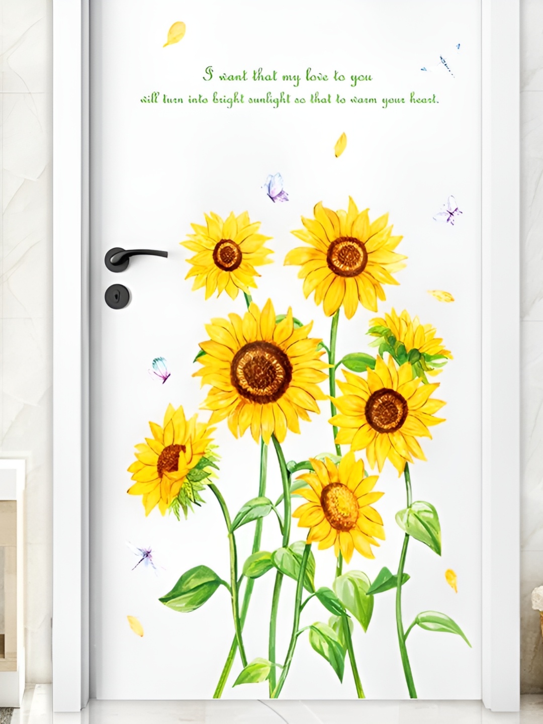 

Asian royal Yellow & Green Color 3D Printed Self Adhesive Wall Sticker