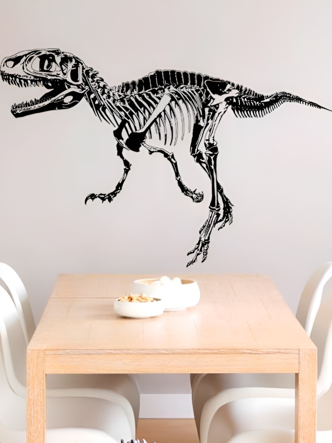 Asian royal Black Dinosaur Printed Self Adhesive Wall Sticker