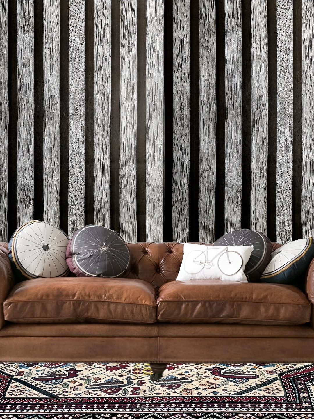 

Asian royal Black & Grey Printed Self Adhesive Wall Sticker