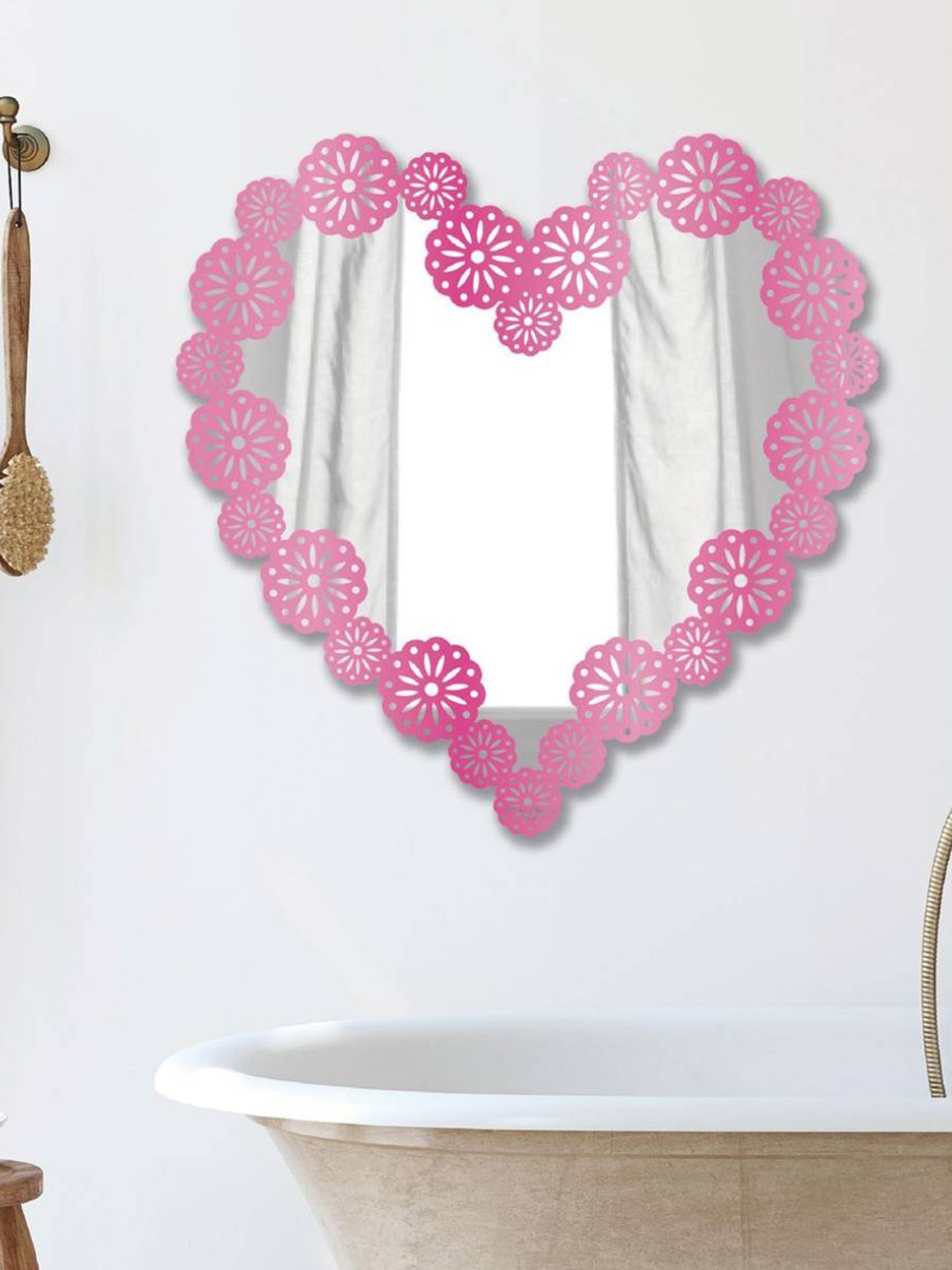 

Asian royal Pink Heart Shaped Printed Self Adhesive Wall Sticker